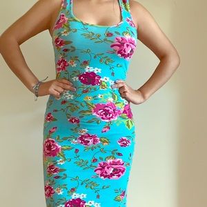 Floral tank dress